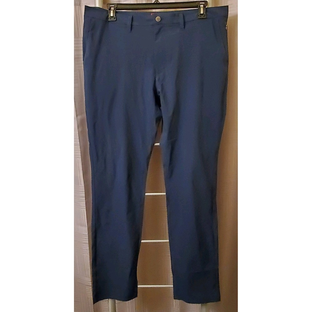 UNTUCKit‎ Pants Straight Fit 38x32 Navy Traveler Tech Stretch